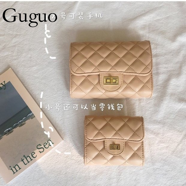 Guguo Free Shipping New Designer Bag High-end Shopping Bag Women's Bag Fashion Quilted Small Square Bag Chain Bag Student Wallet Korean Style Cro