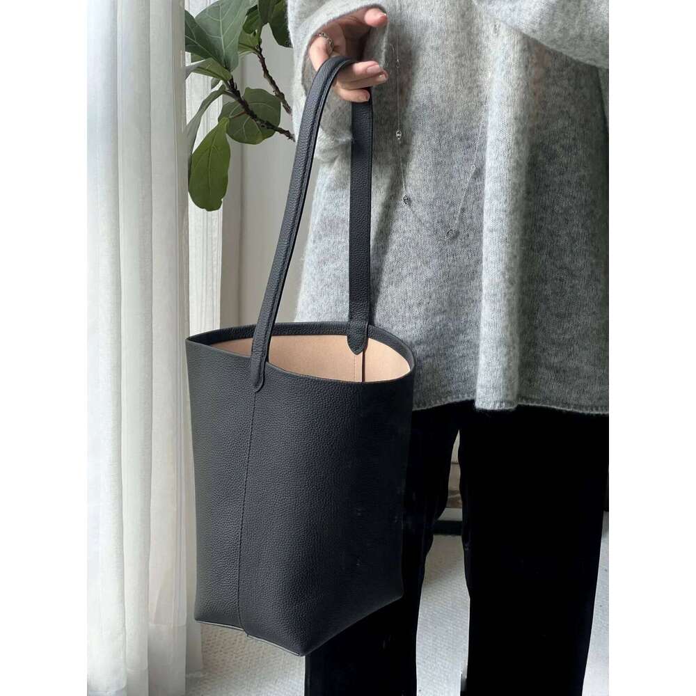 Bags Large Capacity Lychee Grain Women Commuting Genuine Leather Handbags Versatile Shoulder Bag