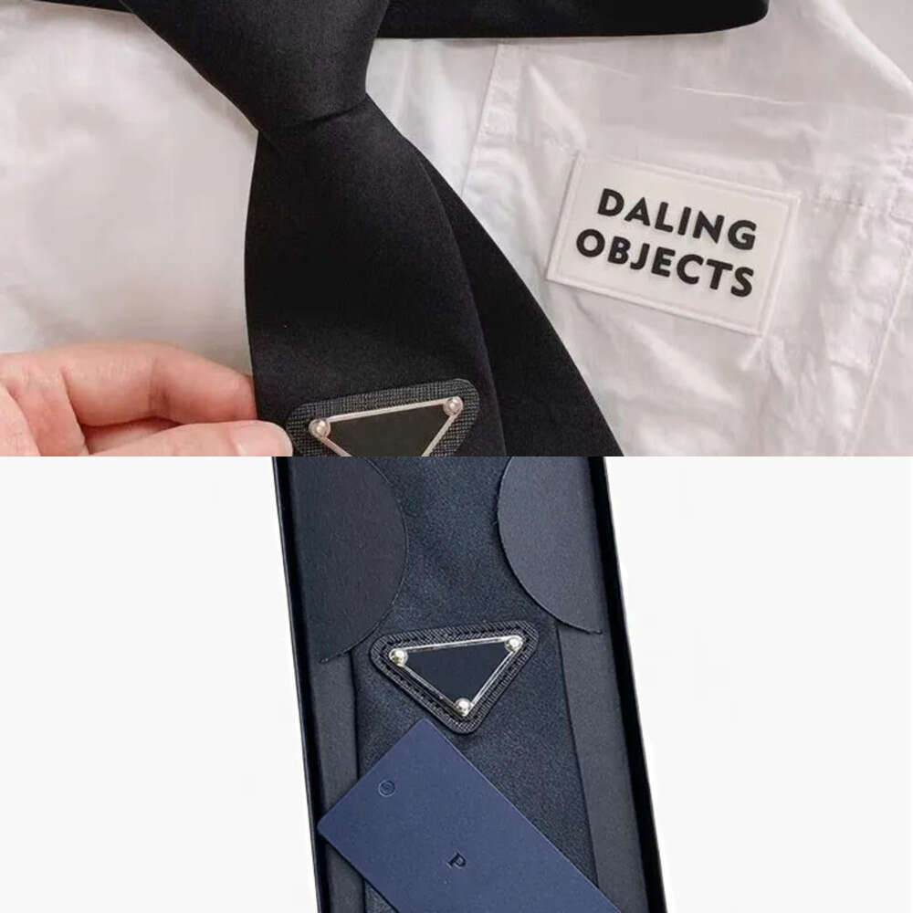 2023 New designer tie necktie Mens Women Fashion Neck Tie 2 With Pattern Letters Neckwear Neckties inverted Triangle Geometric Letter Suit ties P