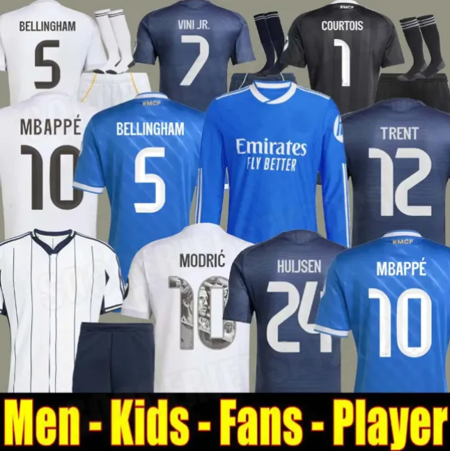 25 26 Soccer jersey VINI JR BELLINGHAM REAL CAMAVINGA TRENT HUIJSEN TCHOUAMENI VAERDE 2025 2026 ASENSIO MODRIC football shirt men kids kits