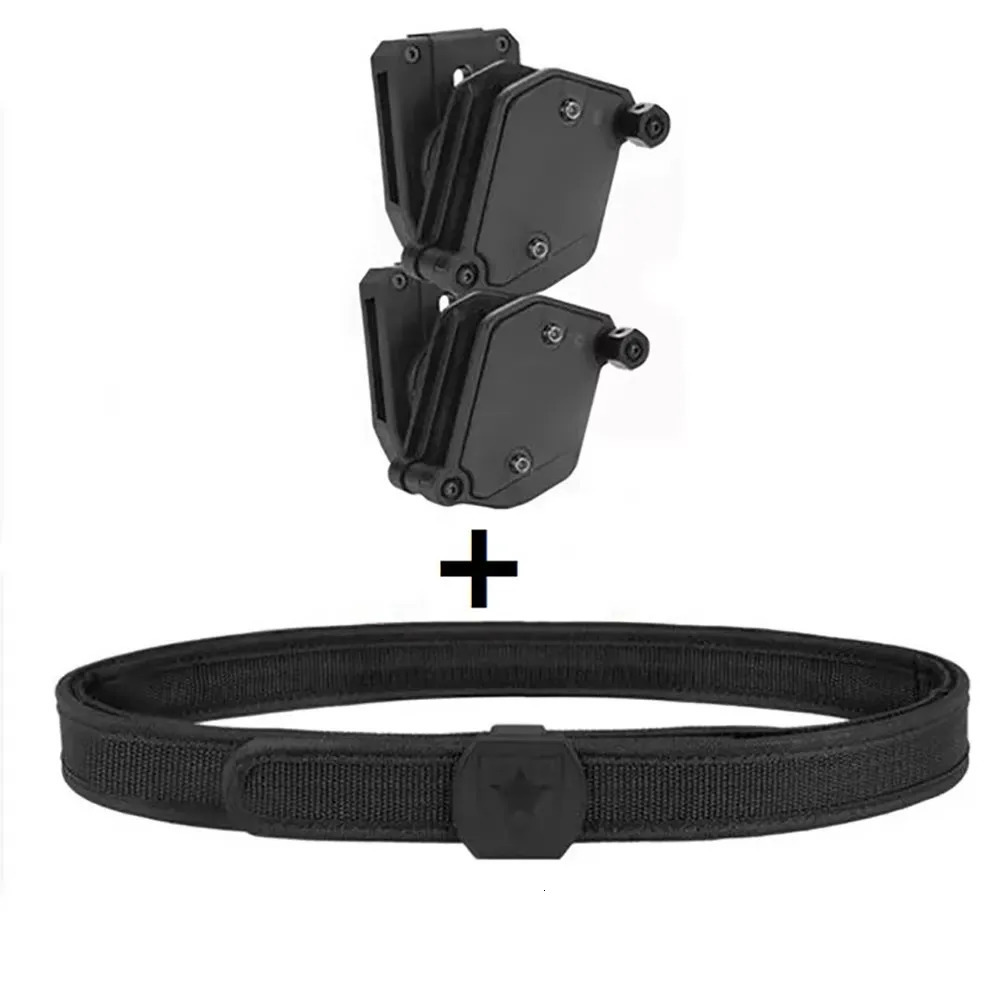 Tactical IPSC Competition High Speed Shooting Inner Outer Belt w 4 x MultiAngle Speed Pistol Magazine Pouch Mag Holster 250906