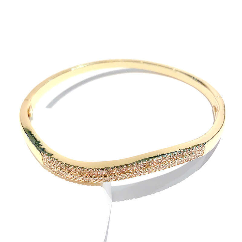 designer bracelet women Luxury jewelry designer Fashion full diamond zircon bursts niche design versatile temperament accessories single row tennis br - view 7