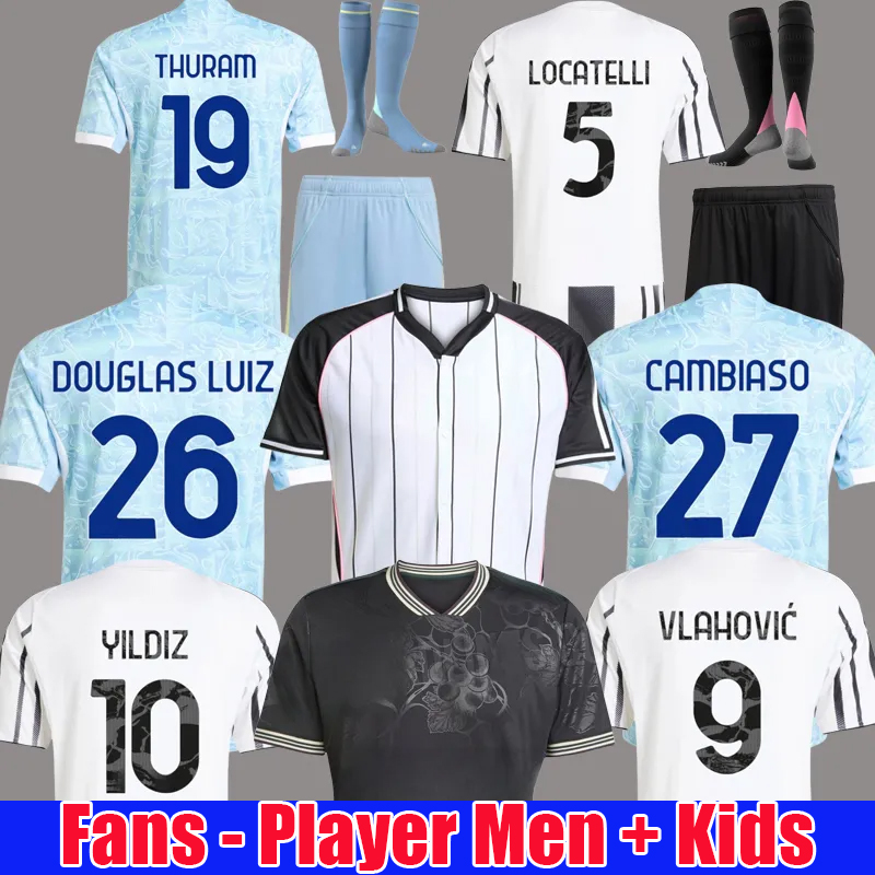 fans player YILDIZ BREMER J DAVID soccer jerseys 2025 2026 football shirt KOOPMEINERS men kids Kit LOCATELLI DOUGLAS LUIZ juv