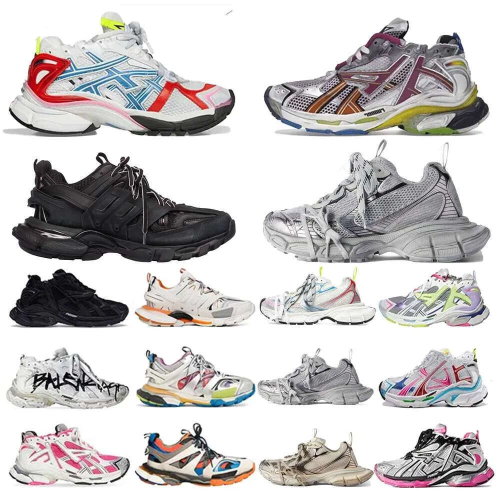 brand sneakers track runners 7.0 7.5 3.0 designer platform all black white multicolor pink blue grey ancien daddy men women trainers tennis shoes