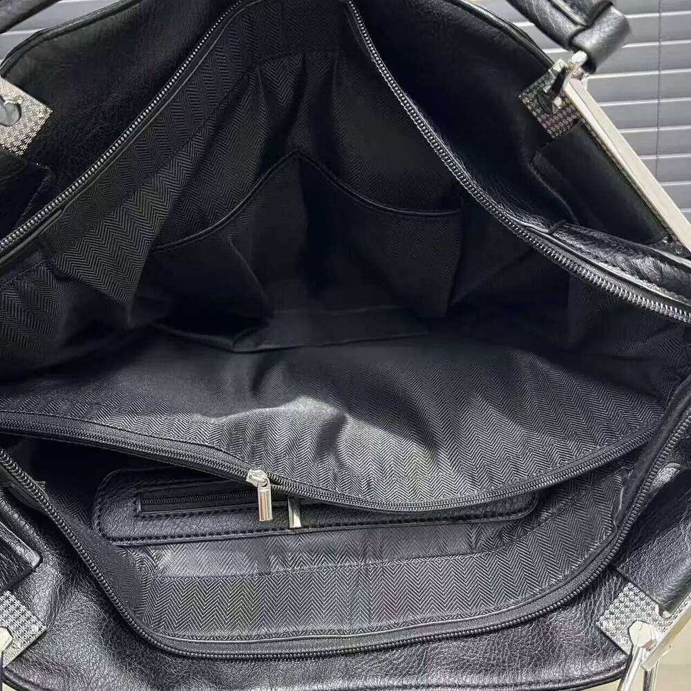 Ladies' Fashion Y2k Street Vegan Tote Bag, Large Capacity Retro Soft Leather Shoulder Bag