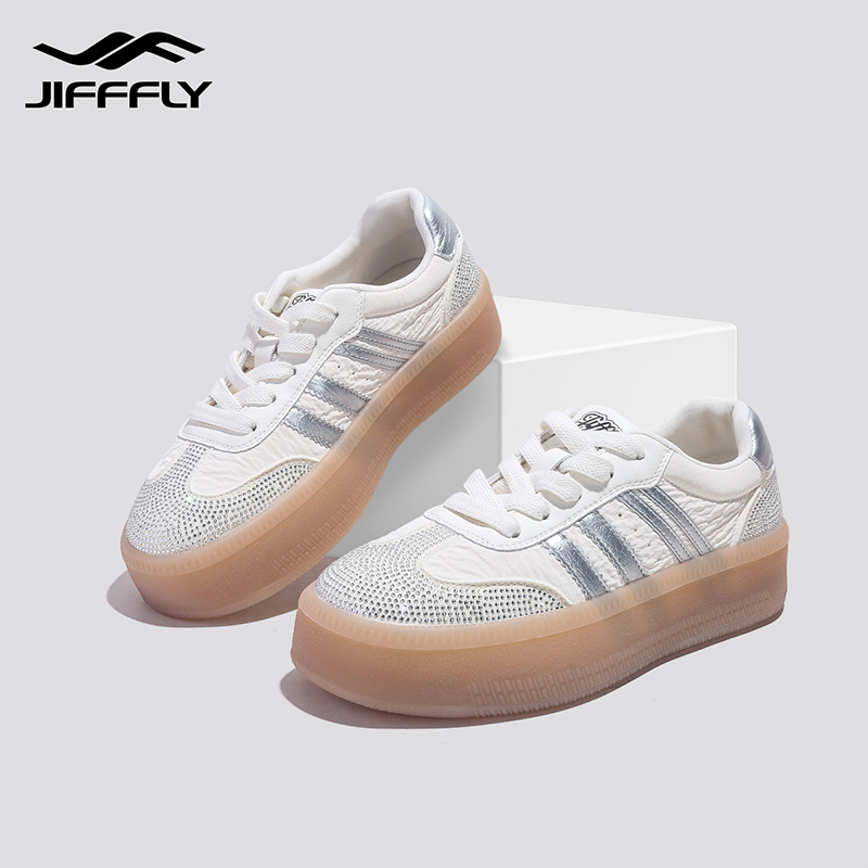 Jifffly designer shoes free shipping new high quality outdoor vintage fashion trainer shoes trend breathable casual sport shoes for woman pink yellow 