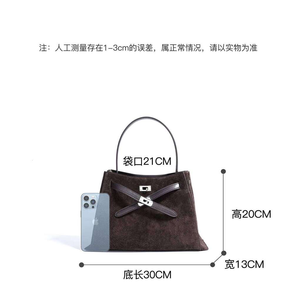 2026 Autumn Collection Elegant Vanilla Color Women Tote Cow + Suede Leather Women's Shoulder Bag For Business Handbag