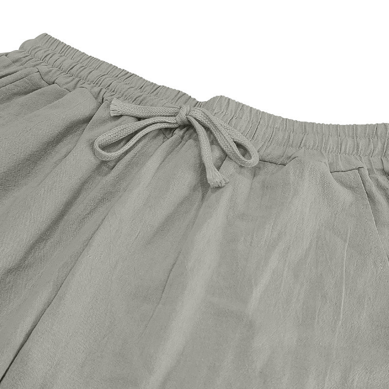 Men's Beach Pants Joggers Streetwear Cotton Linen Sweatpants Casual Pants Hawaiian Vacation Loose Summer Long European size: S-3XL