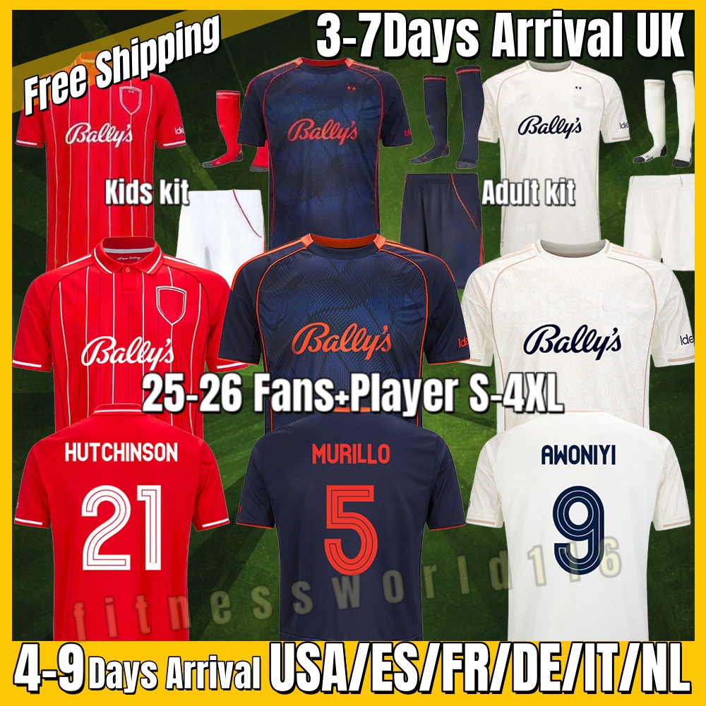 xxxl 4xl NottinghamS Forest 25 26 Home football jersey LINGARD Soccer Jerseys LINGARD GRABBAN Johnson Surridge AMEOBI KROVINOVIC Football Shirts Men Kids Kit S-4XL