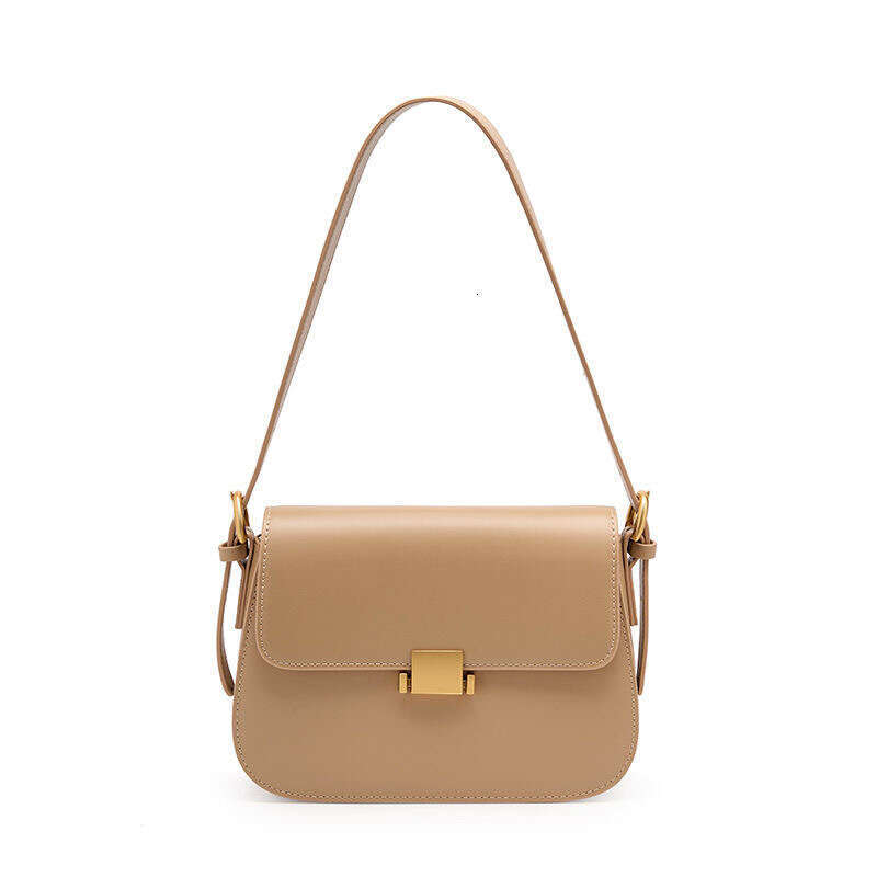 High-End Light Luxury Underarm Genuine Leather Women's 2024 Niche Fashion Tofu Single Shoulder Crossbody Bag