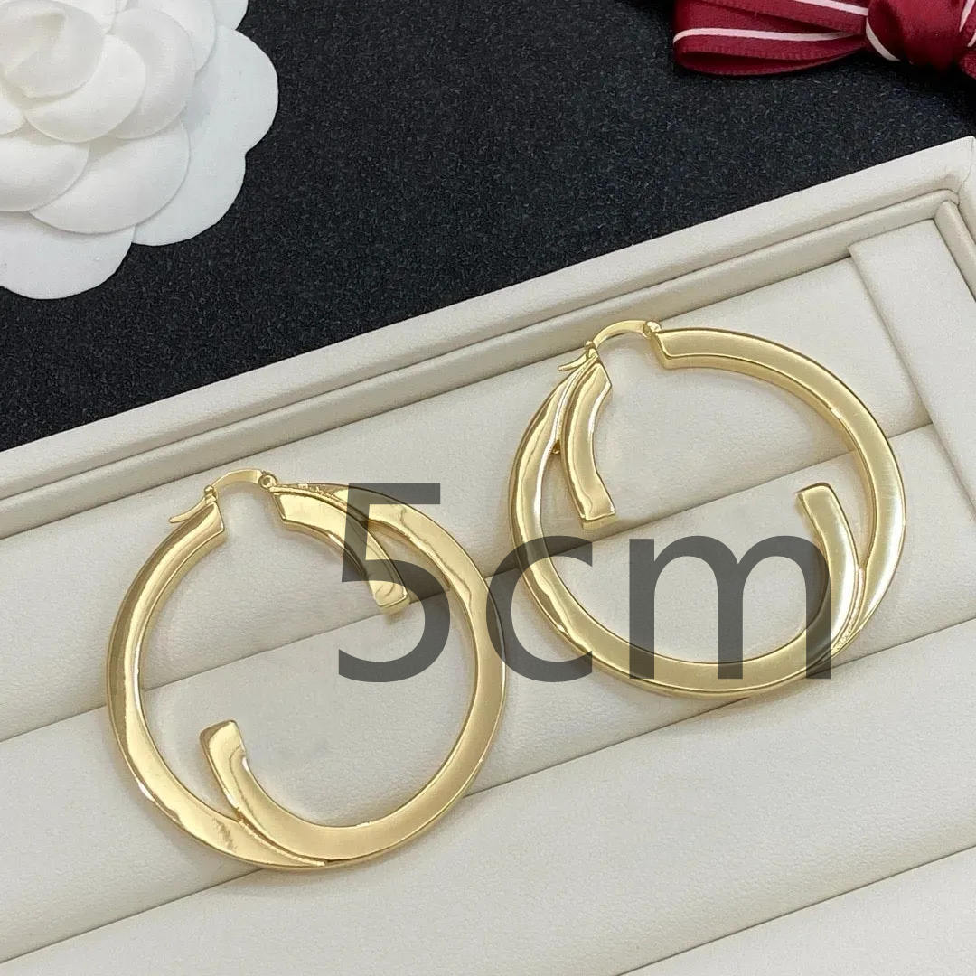 New High Quality Fashion Heavy duty Letter Pendant Large, Medium, and Small Women's Earrings Brand Designer Minimalist Jewelry 3-4-5CM-HQ588