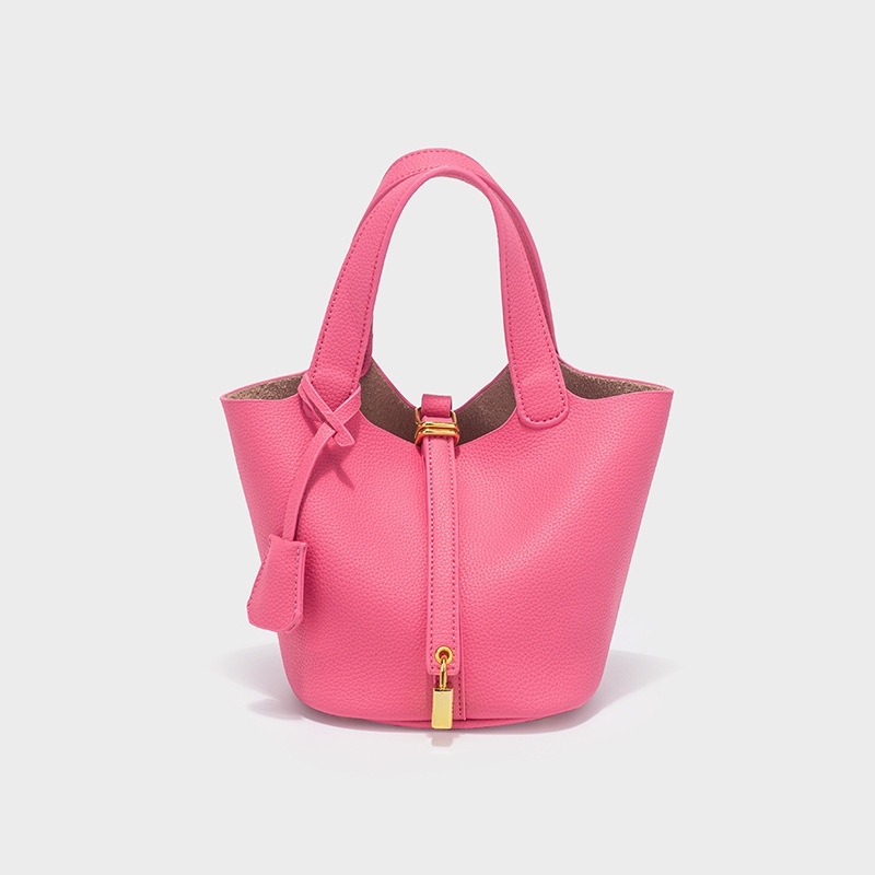 Free shipping fashionable women's handbag simple bucket bag steamed bun mother bag fashionable and versatile women's bag