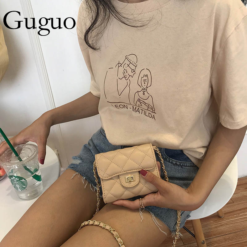 Guguo Free Shipping New Designer Bag High-end Shopping Bag Women's Bag Fashion Quilted Small Square Bag Chain Bag Student Wallet Korean Style Cro