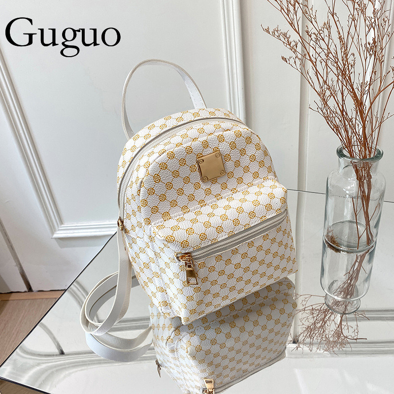 Guguo Free Shipping New Designer Bag High-end Shopping Bag Backpack Ladies Bags Trade Double Shoulder Bag Wholesale Versatile Korean Style Backpack Fo