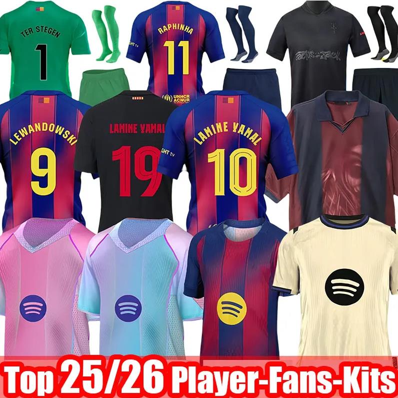 25 26 Barcelone LAMINE YAMAL PEDRI GAVI Soccer Jersey LEWANDOWSKI FERRAN Barcelonaes Football Shirt 10 11 Retro Football Shirt 2025