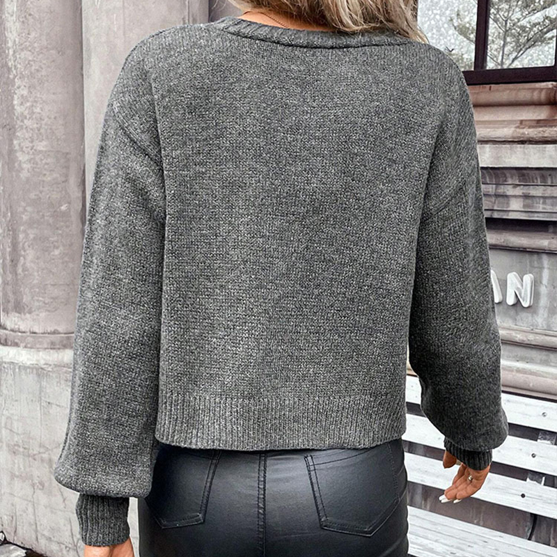 Designer Clothing Women's Knit Cardigan Button Sweater Jacket