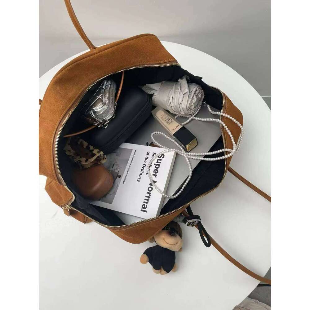 Large Capaci Faux Leather Oulder Trendy Design Underarm Boston Bag Spring Summer High End Feelings Daily Use Handbag