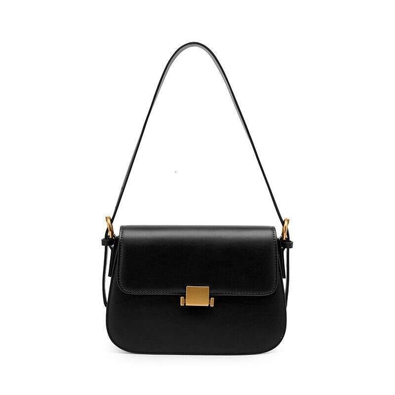 High-End Light Luxury Underarm Genuine Leather Women's 2024 Niche Fashion Tofu Single Shoulder Crossbody Bag