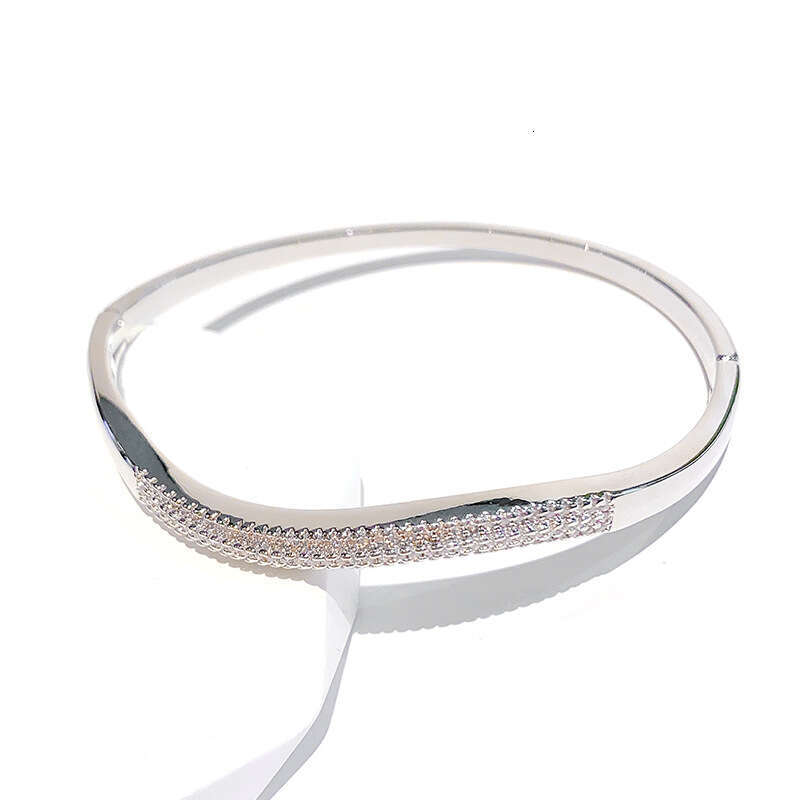 designer bracelet women Luxury jewelry designer Fashion full diamond zircon bursts niche design versatile temperament accessories single row tennis br - view 8