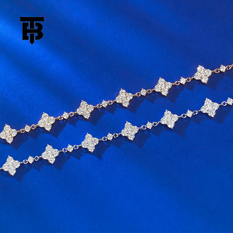 TB BHULAMTE Exquisite Women's Wrist Accessories Silver Gold Plated Crystal Diamonds Inlaid With Luxury Bracelets Niche High-end Trend Fashion Jew