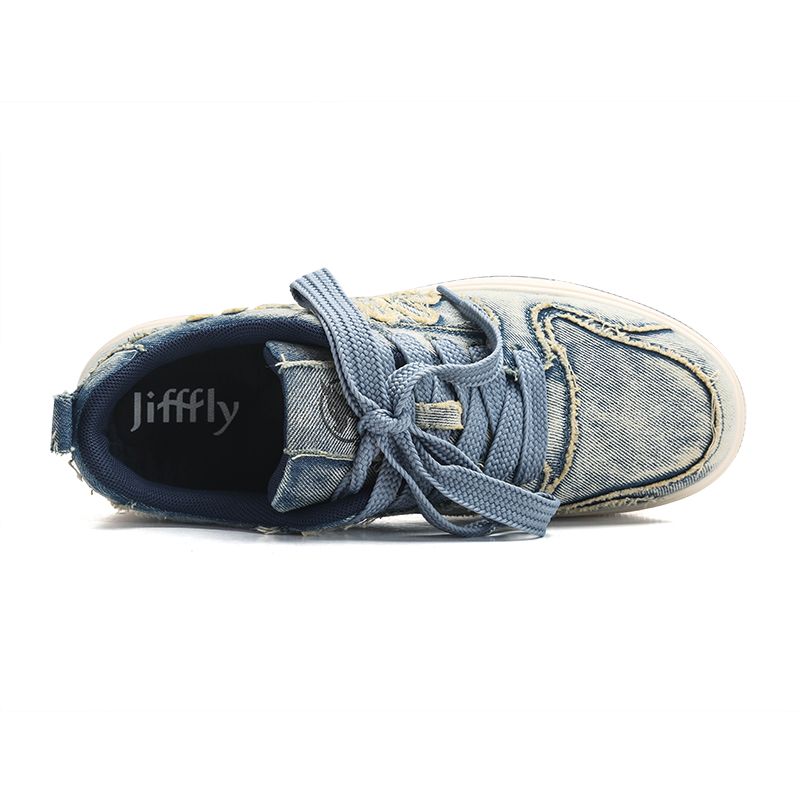 Board shoes versatile trendy shoes casual height increasing sports shoes autumn new denim breathable versatile low top casual sports shoes designer sh