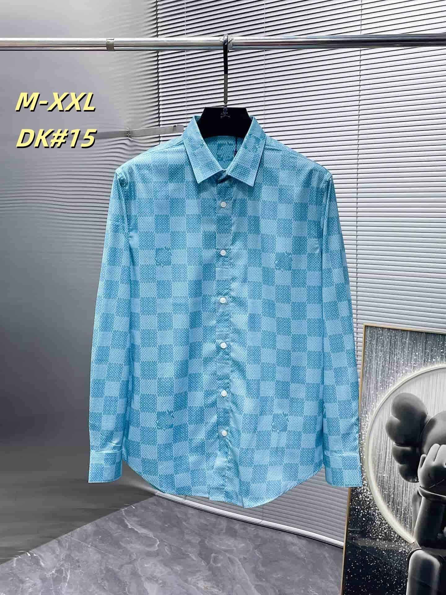 New designer mens shirt twist button shirt Fashion Slim Fit Luxury Shirt Long Sleeve Polo Brand designer shirt