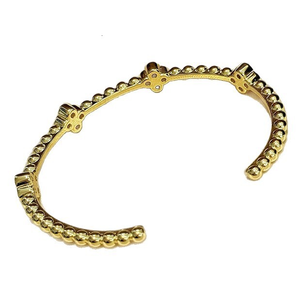 Zircon Lucky Clover Bracelet Light High-end Exquisite Fashion Versatile Niche Design Jewelry - view 6