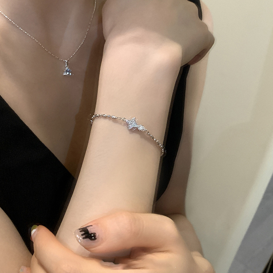 Double-Sided Zircon Star Light Versatile High-End Feel Bracelet Niche Temperament Fashion Exquisite Jewelry for Women - view 5