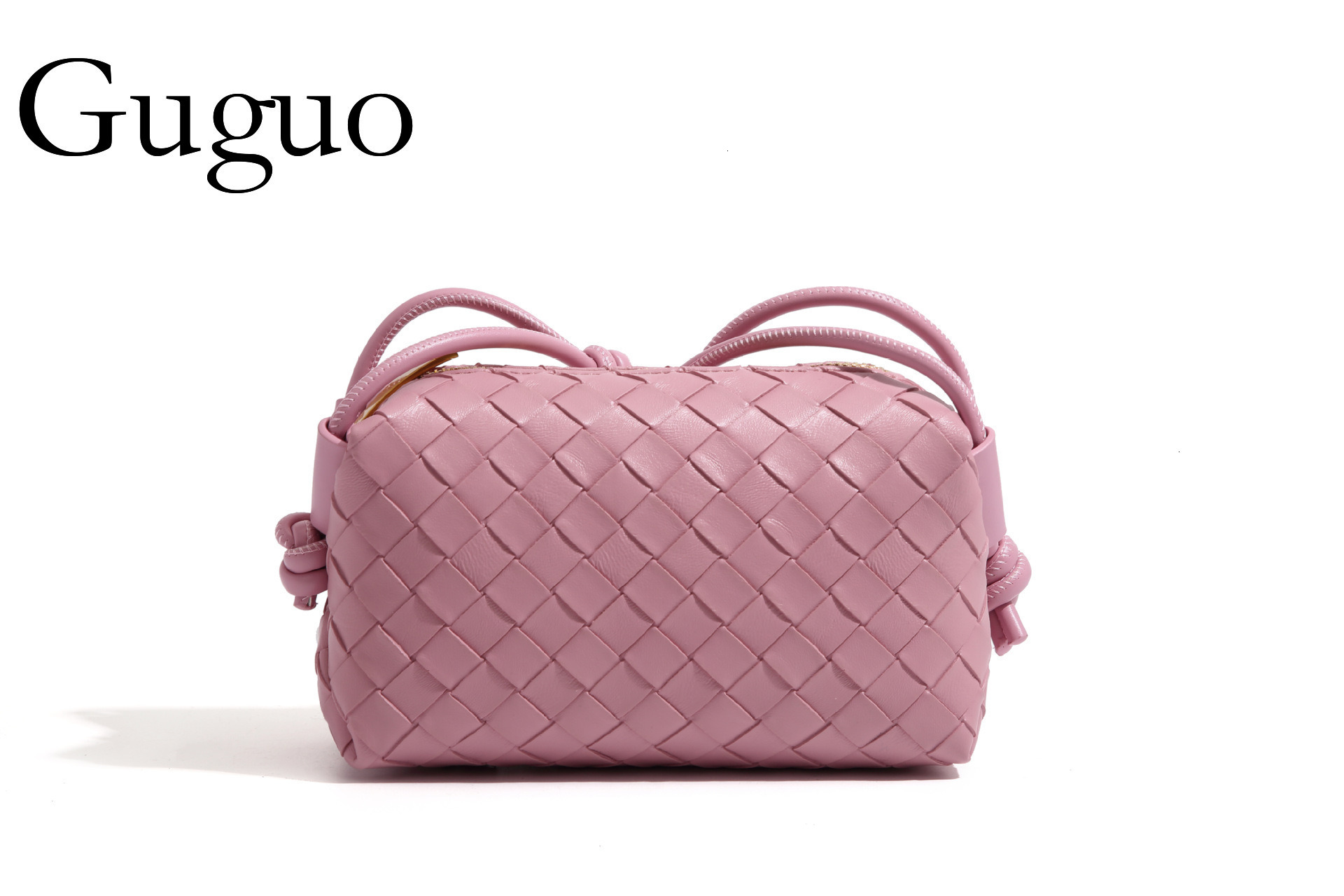 Guguo Free Shipping New Designer Bag High-end Shopping Bag Embossed Woven Small Square Bag Single Shoulder Trade Style Lightweight Women's Bag
