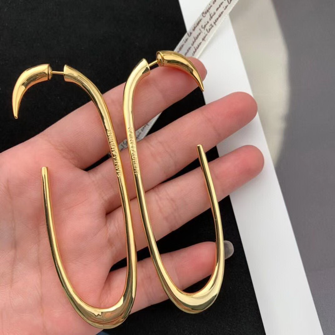 New Personalized Creative hook earring exaggerated female personality and U-shaped earrings ear studs Designer Jewelry CC-E212868