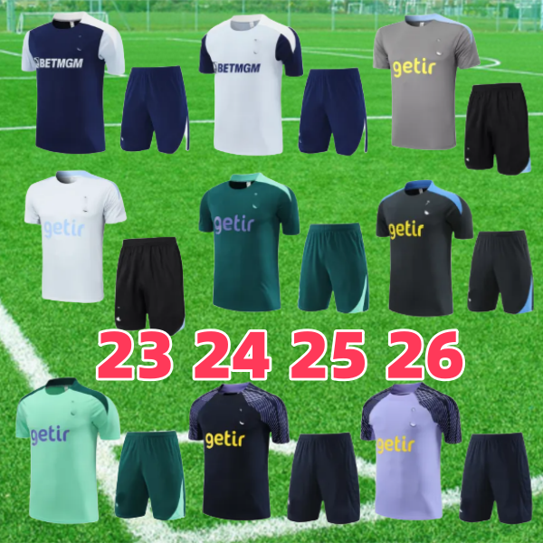 23 24 25 26 Tottenham Short sleeves tracksuit Richarlison man kids SON 2025 2026 Football Training suit Sportswear 889