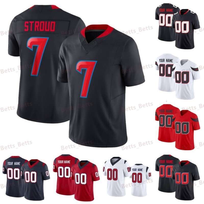Custom Football Jersey CJ Stroud Nico Collins Danielle Hunter Will Anderson Jr. Dalton Schultz Derek Stingley Nick Chubb Christian Kirk Al-Shaair Gardner-Johnson