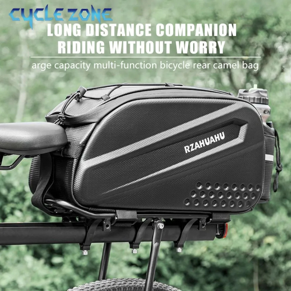 Large Capacity Bicycle Bag Bike Rear Seat Bag Multifunctional Shoulder Handbag Rack Bags Waterproof Cycling Seat Saddlebag 10L 250906