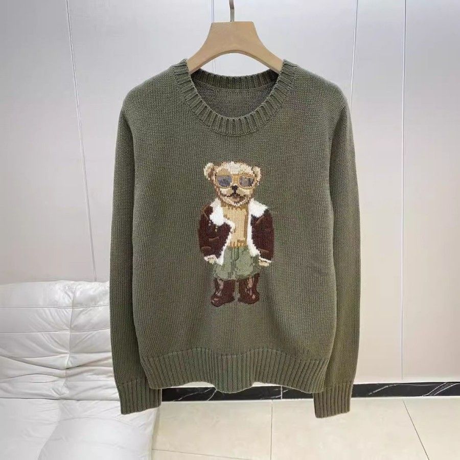 Women's designer Sweaters Winter Soft Basic Women Men's Sweaters Pullover Cotton Bear Pulls Fashion Knitted Jumper Teddy Bear Embroidery Sweaters