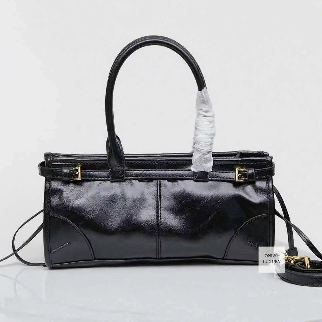 Luxury designer shoulder bag soft shiny genuine leather handbag removable straps fashion bags women crossbody baguette small large clutch tote hobo 7A high quality