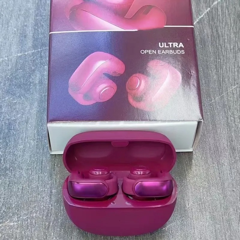 BS Ultra Open Earbuds wireless Headphones Bluetooth noise reduction HD Mic Call Earphones TWS sports waterproof Ear Clip in-ear touch game Headsets Fo