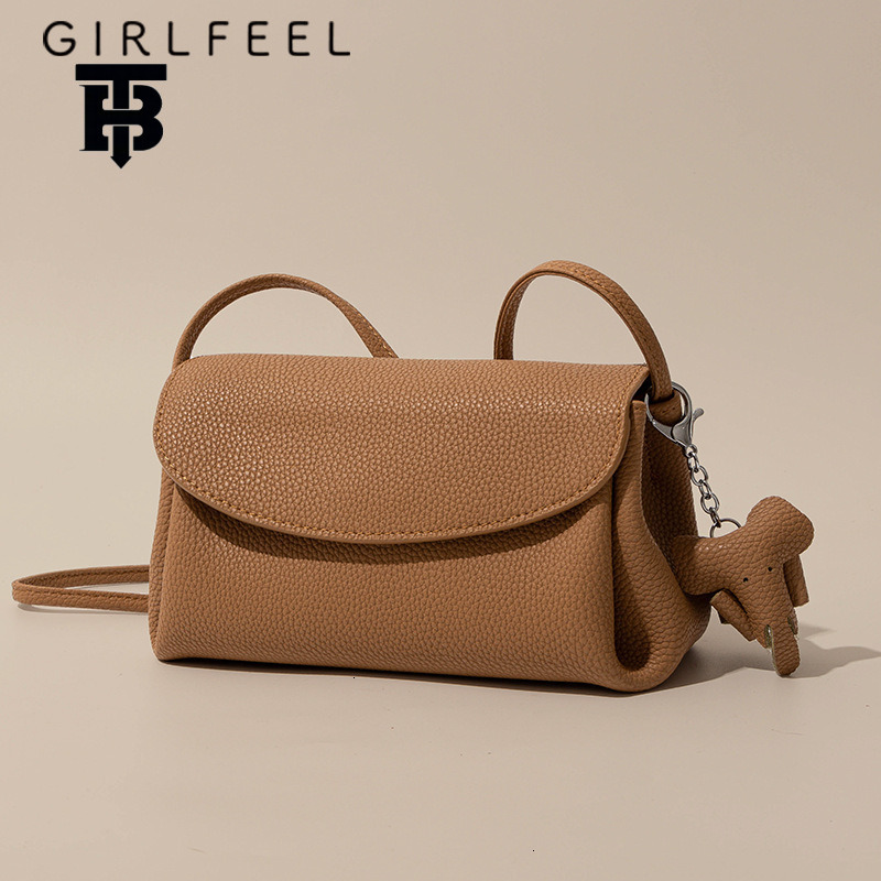 Designer Bag Gefeni Bag For Women 2025 New Trend Luxury Bag Genuine Leather Women's Bag Retro Vegetable Tanned Cowhide Phone Bag Crossbody Bag Sh