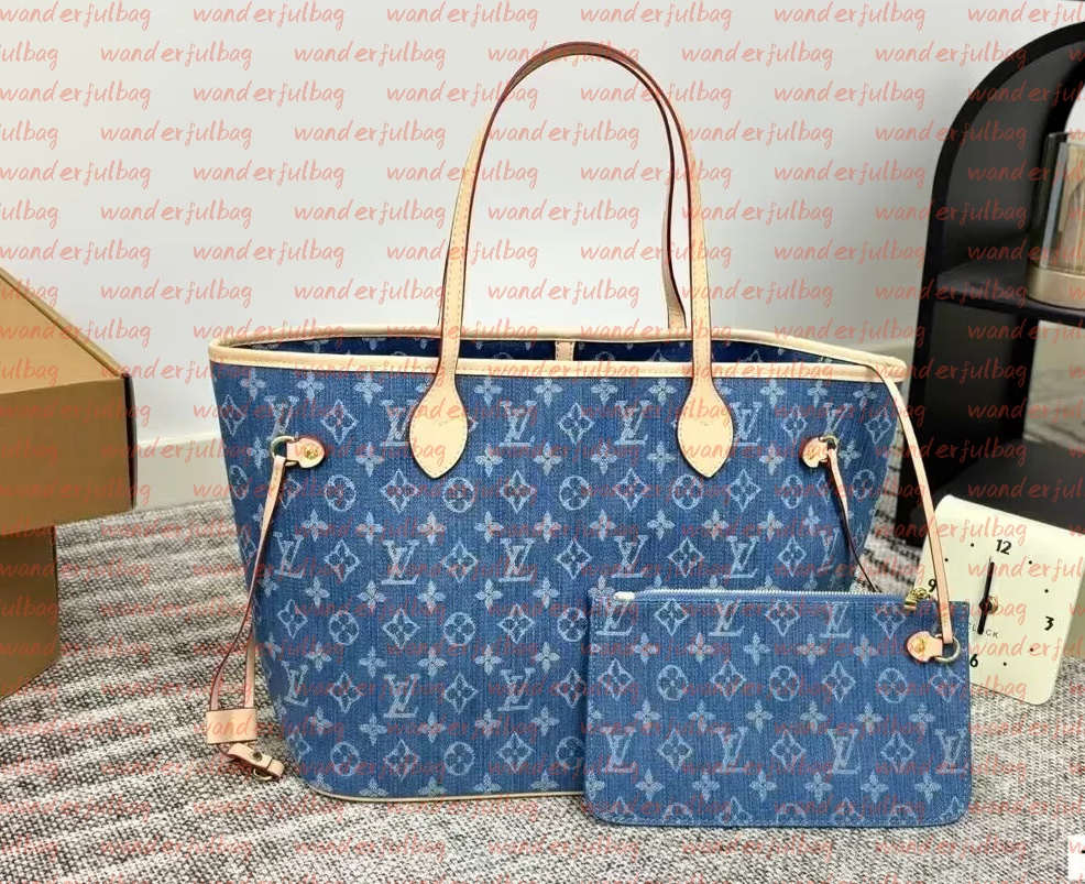 10A Designer bag denim tote bag women SUNSET underarm handbag backpack pochette top quality on the go Shoulder bags crossbody bags neonoe Hobo Clutch wallet purses