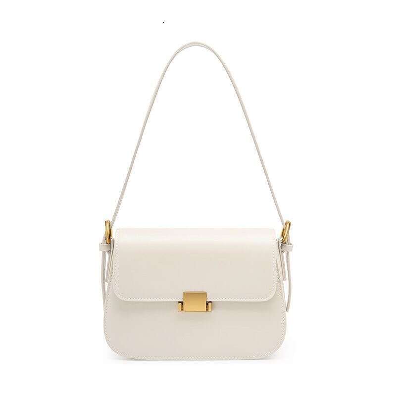 High-End Light Luxury Underarm Genuine Leather Women's 2024 Niche Fashion Tofu Single Shoulder Crossbody Bag