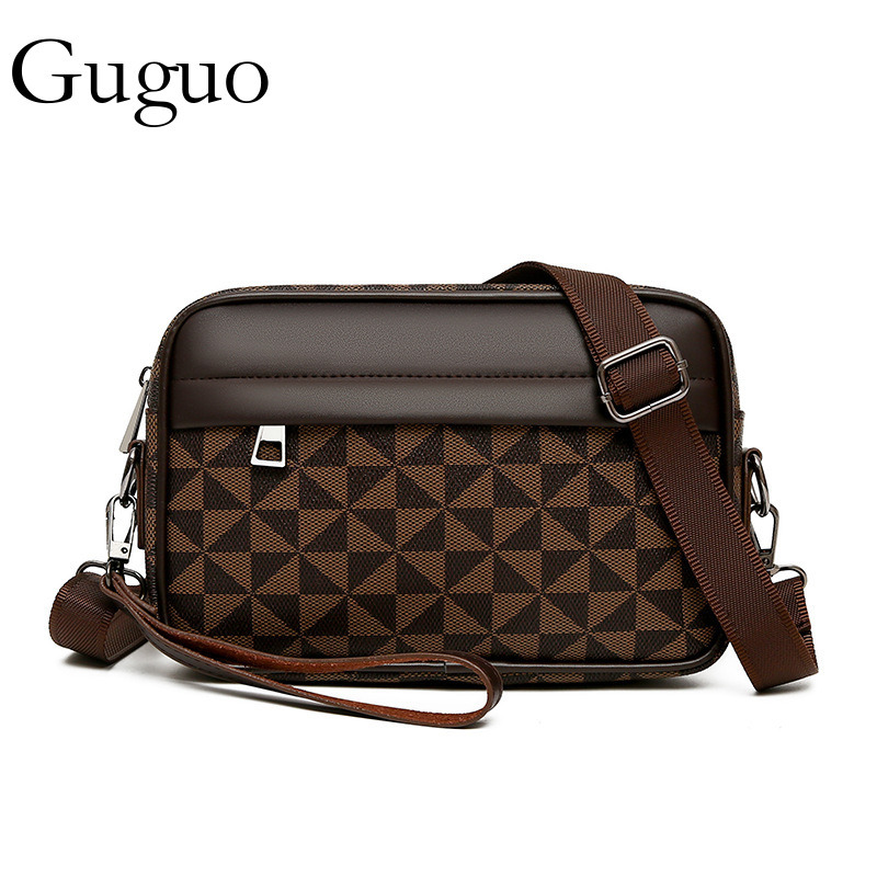 Guguo Free Shipping New Designer Bag High-end Shopping Bag New Men's Single Shoulder Bag Mini Backpack Fashion Simple Phone Bag Casual Clutch Cro