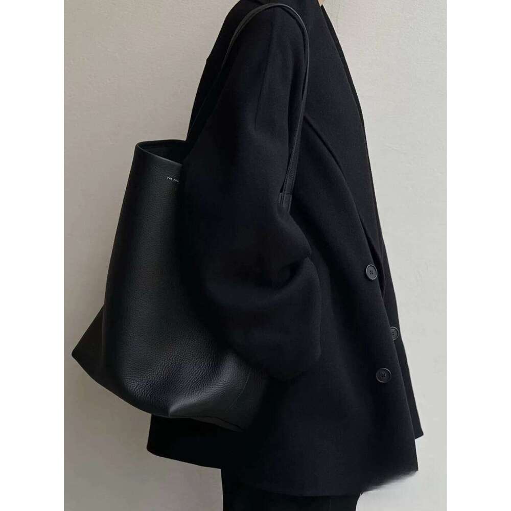 Bags Large Capacity Lychee Grain Women Commuting Genuine Leather Handbags Versatile Shoulder Bag