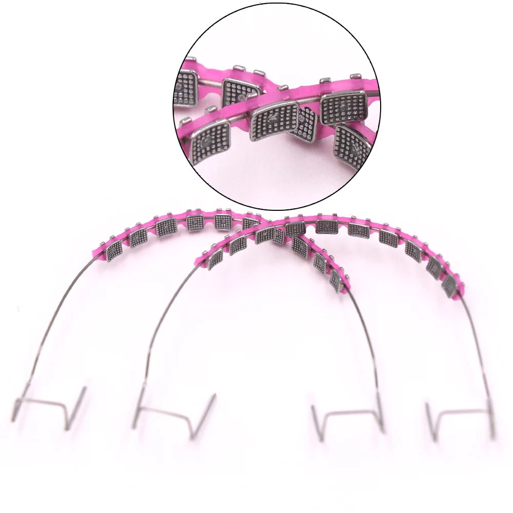 Temporary Tooth Decoration Dental Braces with Metal Wires Bracket Tool for Decor 250906