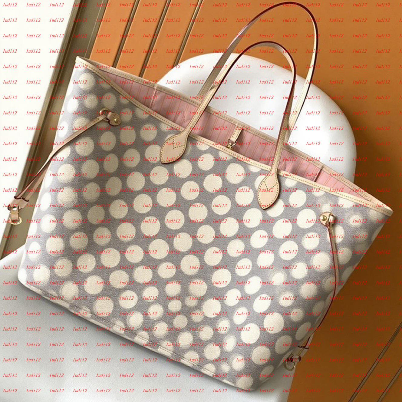 Real cowhide must have MM Designer Bag 2pcs shopping bag Womens crossbody shoulder bag leather high capacity handbag Luxury bag tote wallet