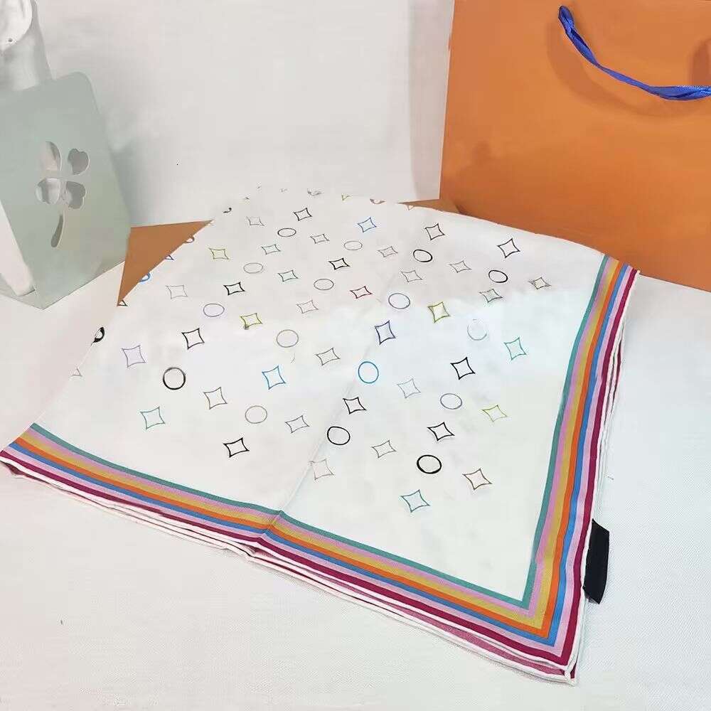 multicolor bandeau silk new square Murakami brand tie designer scarf for women hair thin scarves neck fashion classic