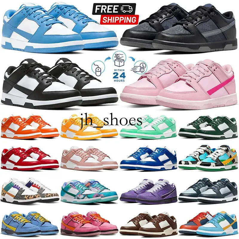 top SB panda running shoes triple pink black white green orange university blue brown unc gai mens womens trainers outdoor sports sneakers 36-47