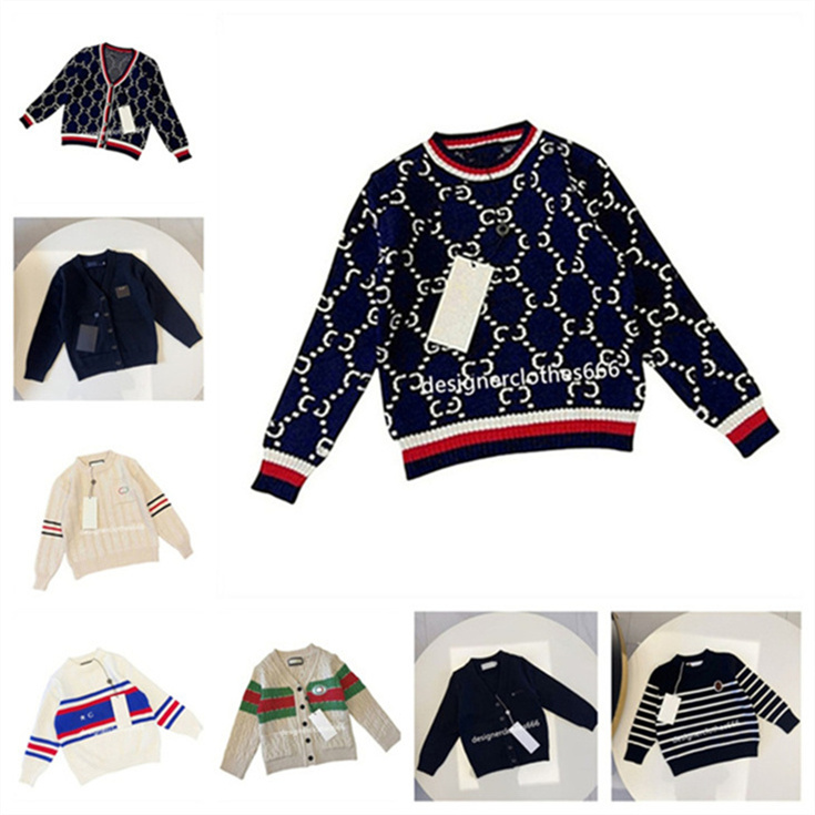 Designer kids Fashion sweater Boys Girls Unisex baby pullover Autumn and Winter Sweatshirt Children's warm letter printed sweater pullover clothing size 90-150cm A9