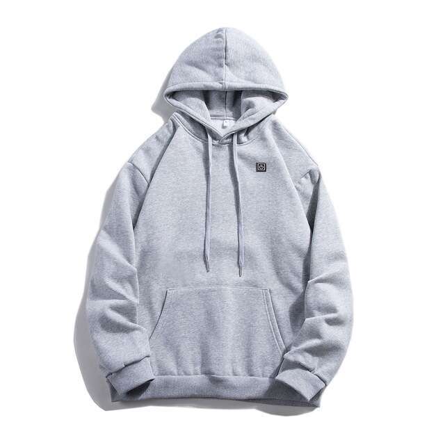 Hoodie jacket coat hoodies tracksuit men Men's USB Heated Fleece-Lined Sweatshirt Warm Outdoor Casual Clothing Electric Hea