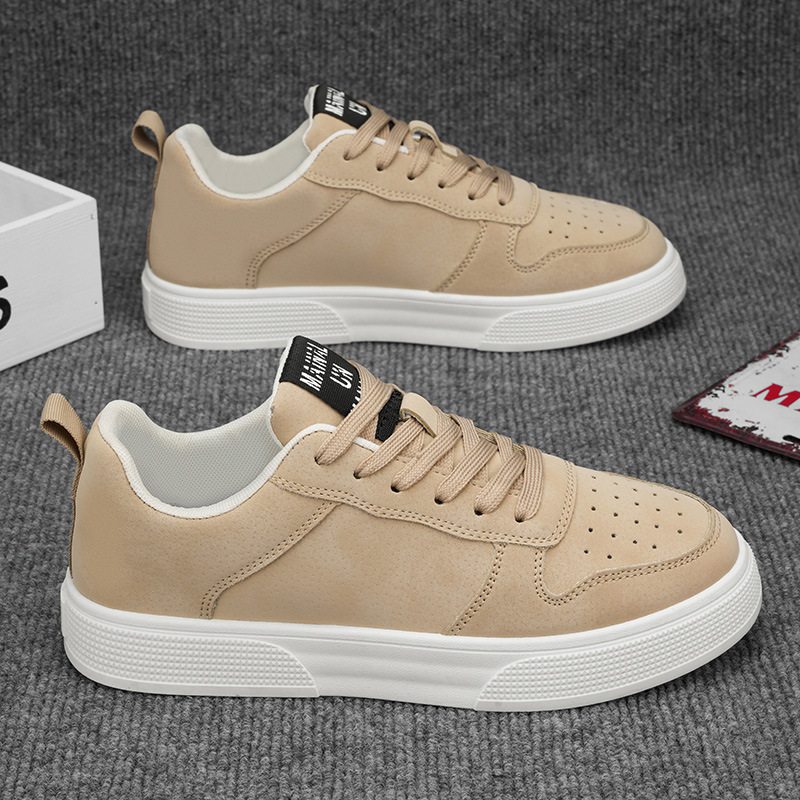 Designer Shoes, large-sized board cross-border men's leather upper, all-season style, fashionable and versatile, soft-soled casual sports shoes, 