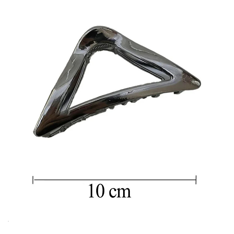 Punk Geometric Metal Gold Silver Simple Hair Clip Claw for Women Trendy Large Crab Catches Clamp Korea Headwear Accessories 250906