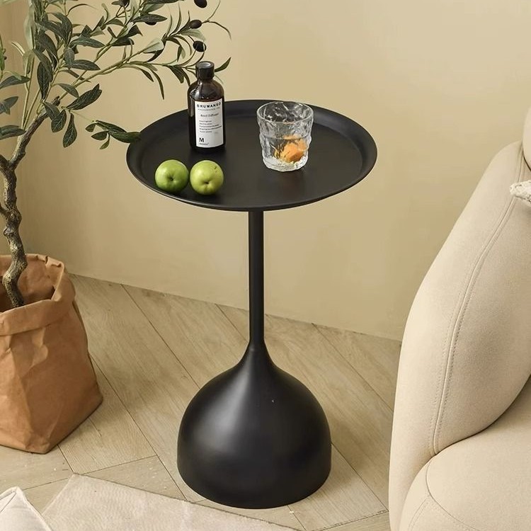 M9073 Iron small round table bedside storage table simple bedside table